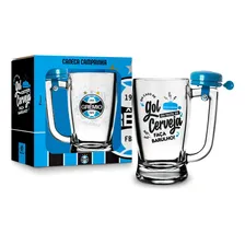 Caneca De Vidro Grêmio Gol Com Campainha 340ml Foto mini 1