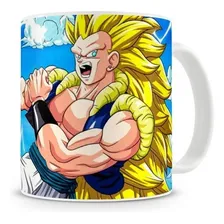 Caneca Dragon Ball Goku Super Sayajin Cor Branco Foto mini 1