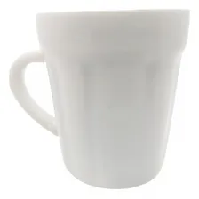 Caneca Em Porcelana Decorada Em Alto Relevo Com 75ml Branca Foto mini 1