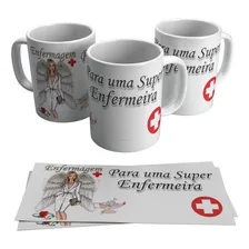 Caneca Enfermagem Uma Super Enfermeira 325ml Foto  mini 1