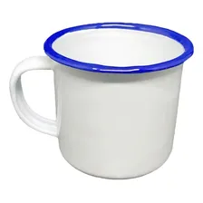 Caneca Esmaltada 300ml Retro 08 Branca 12 Und - !!! Cor Branco Liso Foto mini 3