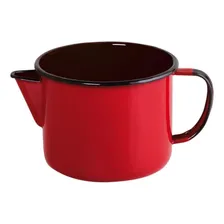 Caneca Esmaltada Com Bico 1 Litro - Ewel Cor Vermelho Foto mini 1
