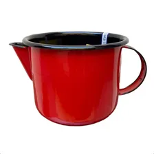 Caneca Esmaltada Com Bico 1 Litro - Ewel Cor Vermelho Foto mini 2
