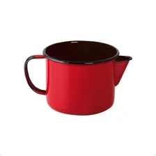 Caneca Esmaltada Com Bico 1 Litro - Ewel Cor Vermelho Foto mini 3