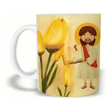 Caneca Evangélica | Jesus No Jardim. 325ml Cerâmica Foto mini 1