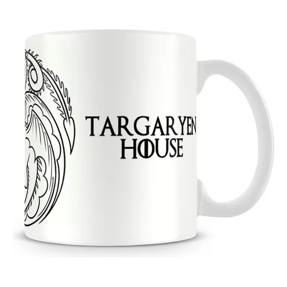 Caneca Game Of Thrones Targaryen White Foto 1