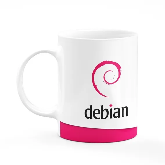 Caneca Geek Debian Linux Foto 1