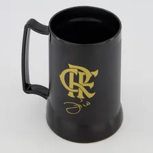 Caneca Gel Flamengo Zico Preta Foto mini  3
