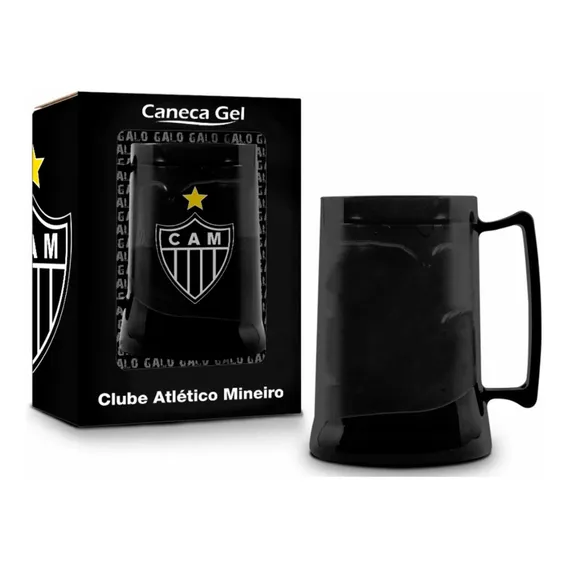 Caneca Gel Torcedor Atlético Mineiro Galo 300ml Presente Foto 1