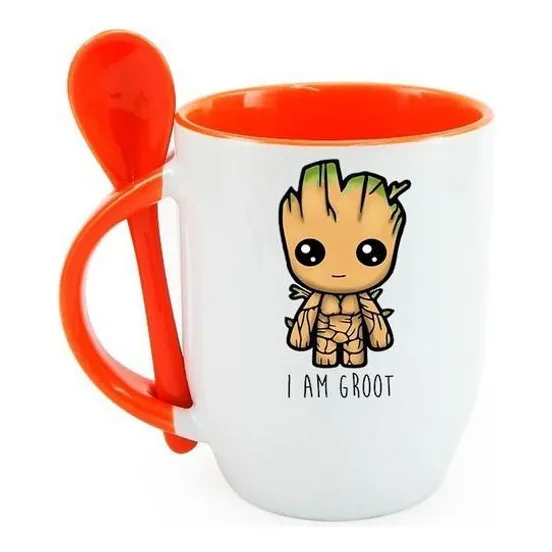 Caneca Groot - Caneca Marvel - Caneca De Colher Groot Foto 1