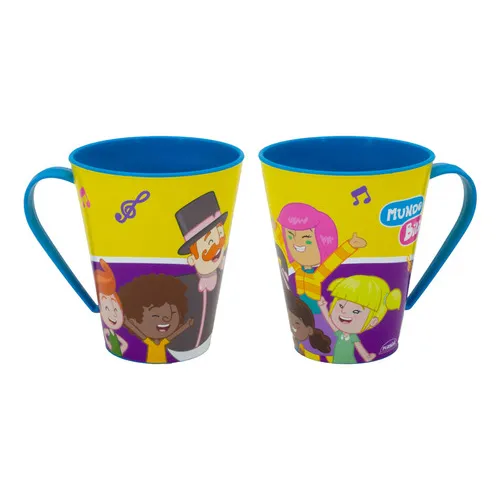 Caneca Infantil 360ml De Plástico Para Menino Ou Nenina Cor Mundo Bita Foto 1