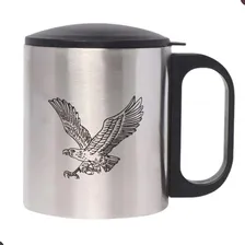 Caneca Inox 180ml Personalizada C/ Tampa Logo Nome Profissão Foto mini 4