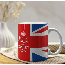 Caneca Keep Calm And Carry On Inglaterra Foto mini 3