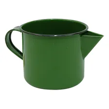 Caneca Leiteira Esmaltada 1 Litro Com Bico Para Ferver Foto  mini 1