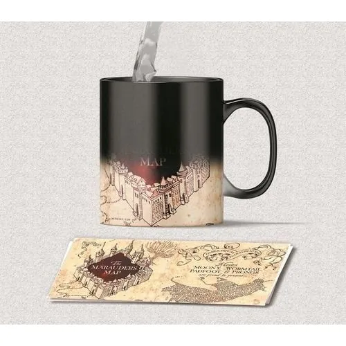 Caneca Magica Porcelana Harry Potter Mapa Maroto 325ml Foto 1