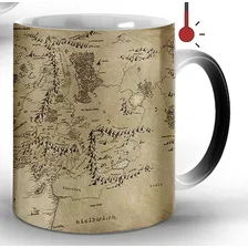 Caneca Mágica Senhor Dos Anéis Mapa Terra Foto mini 3