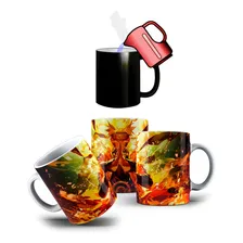 Caneca Mágica Uzumaki Naruto Shippuden Konoha Em Porcelana Foto mini 1