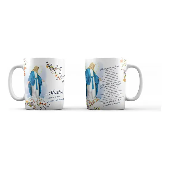 Caneca Maria Nossa Mãe Passa Na Frente Foto 1