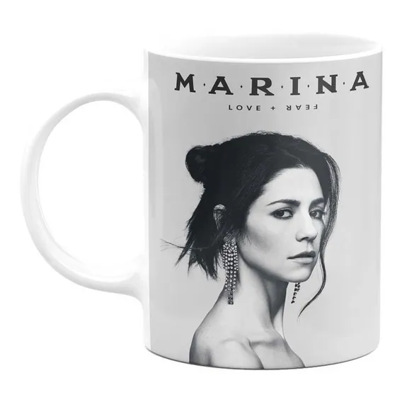 Caneca Marina Diamandis Diamonds Love + Fear Cor Branco Foto 1