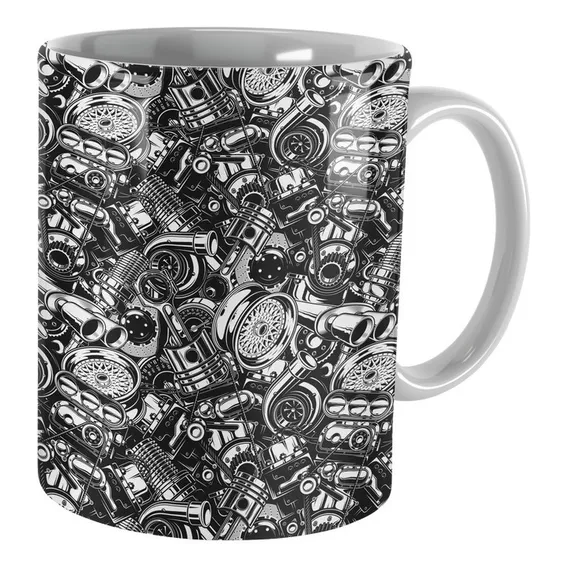 Caneca Mecânico Oficina Do Motor Carro Presente Foto 1