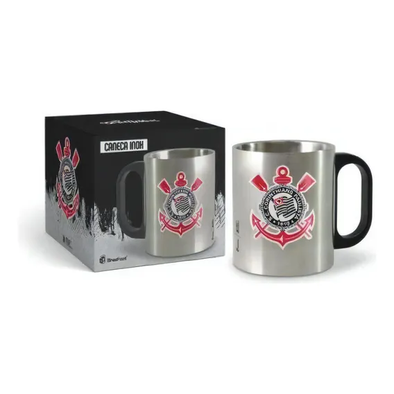 Caneca Metal Inox - Corinthians Foto 1