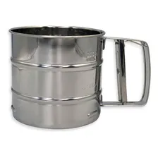 Caneca Peneira Polvilhadora Em Aço Inox - 250g Foto mini  2