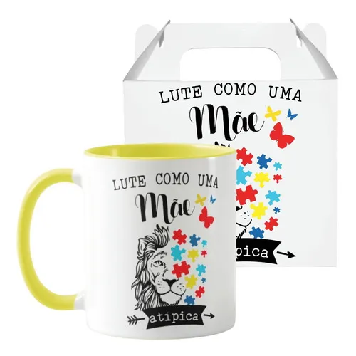 Caneca Personalizada Autismo Lute Como Uma Mãe AtÃpica Foto 1