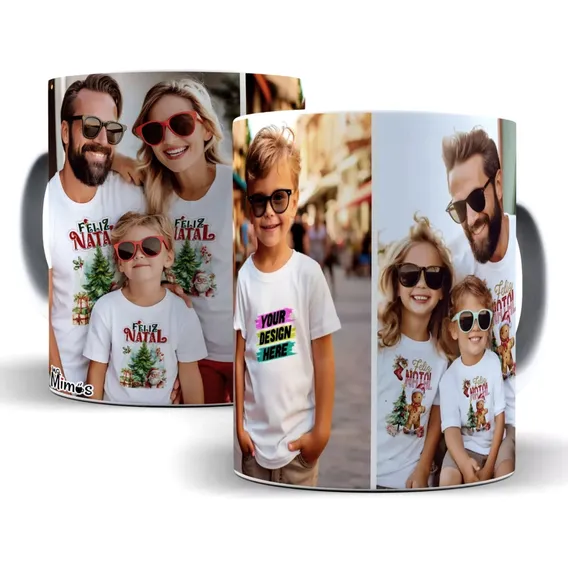 Caneca Personalizada De Porcelana Com Sua Foto Imagem Arte Cor Branco Com Foto Foto 1