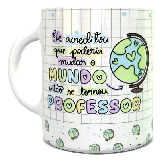 Caneca Personalizada Dia Dos Professores Cor Professor Foto 1
