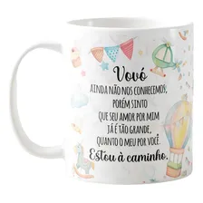 Caneca Personalizada Do Luz Surpresa Gravidez Estou Chegando Vov贸 325 Foto mini 1