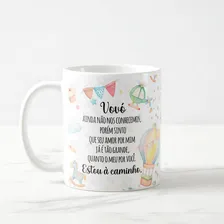 Caneca Personalizada Do Luz Surpresa Gravidez Estou Chegando Vov贸 325 Foto mini 2