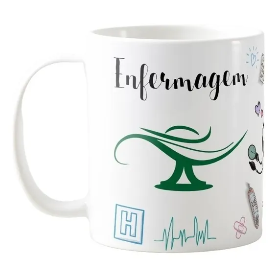 Caneca Personalizada Enfermagem Foto 1