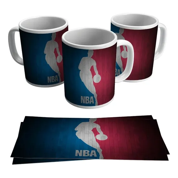 Caneca Personalizada Nba Basquete Americano Escudo 325ml Foto 1