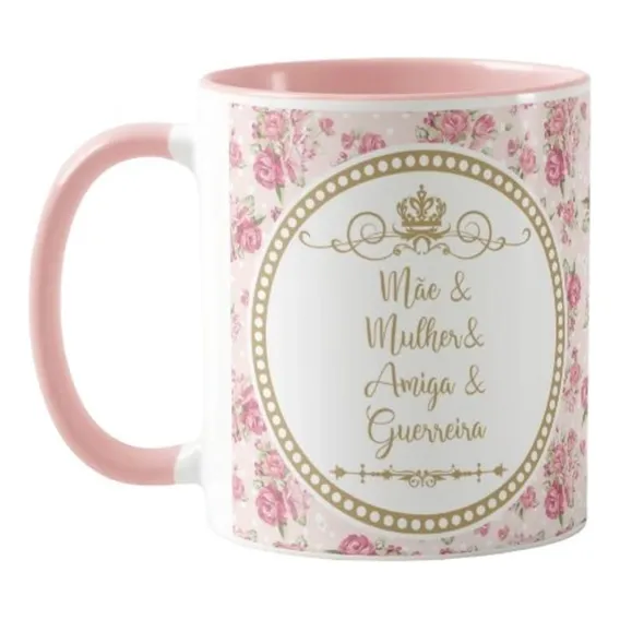 Caneca Personalizada Para Mãe Amiga Guerreira Foto 1
