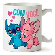 Caneca Personalizada Porcelana Stitch Namorados Foto mini 2