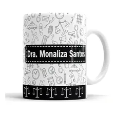 Caneca Personalizada Profissão - Advogada Branco - Com Nome Foto mini  2
