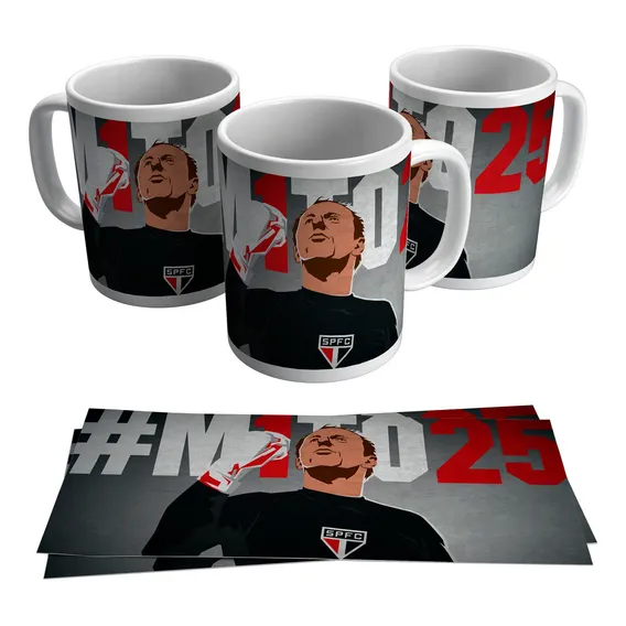 Caneca Personalizada São Paulo Rogério Ceni Mito 325ml Foto 1