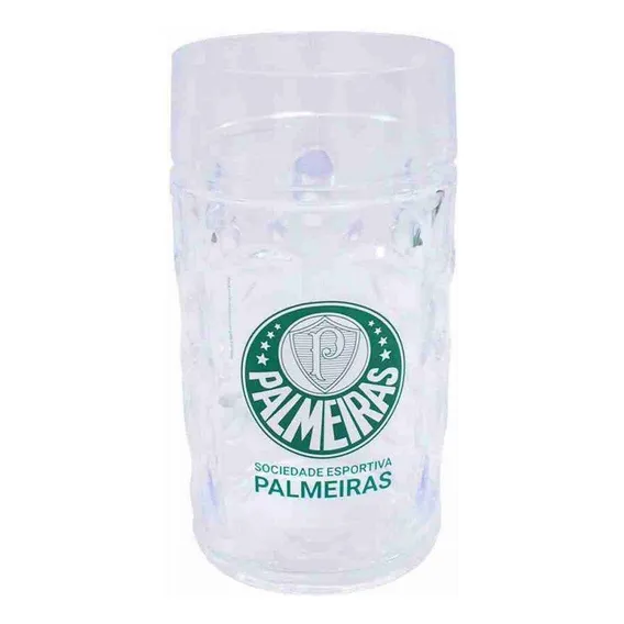 Caneca Plástico Gigante 900ml - Palmeiras Foto 1