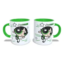 Caneca Porcela Personalizada Meninas Super Poderosas Docinho Cor Verde Foto mini 3