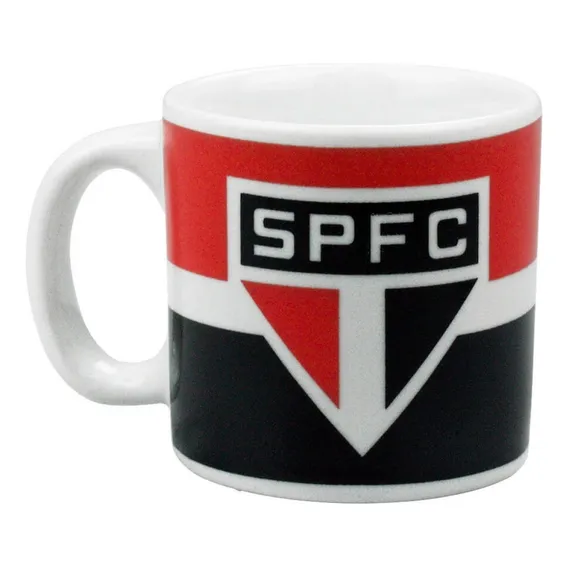 Caneca Porcelana 120ml Sao Paulo Mileno Foto 1
