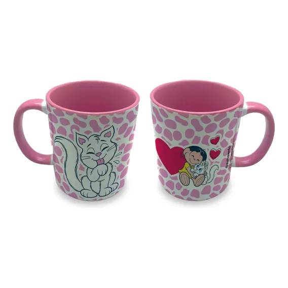Caneca Porcelana 300ml Mingau E Magali - Turma Da Mônica Foto 1