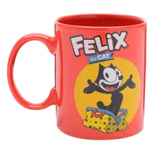 Caneca Porcelana Gato Felix - 300 Cor Vermelho Foto mini 1