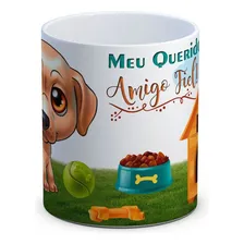 Caneca Porcelana Labrador Foto mini  3