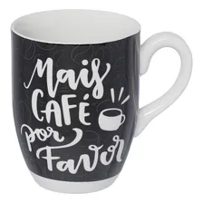 Caneca Porcelana Mais Café 350ml Canc116 Foto mini 1