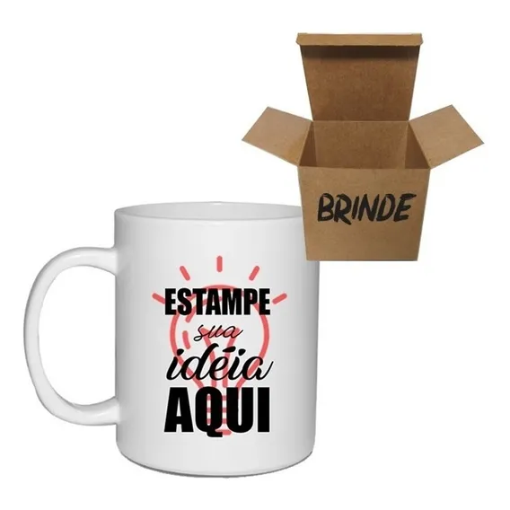Caneca Porcelana Personalizada 330ml Foto 1
