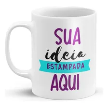 Caneca Porcelana Personalizada Sua Foto Arte Ou Logo Cor Branco Foto mini 2