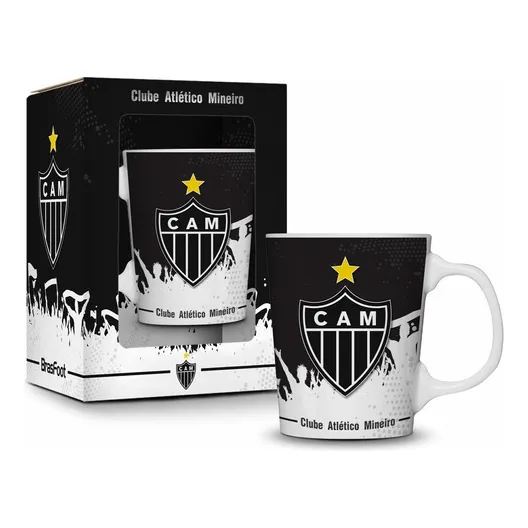 Caneca Porcelana Premium Futebol Times Brasileiros Oficial Foto 1