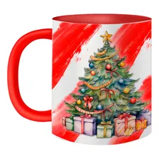 Caneca Porcelana Presente Natal Feliz Natal Árvore Decoração Foto mini 2