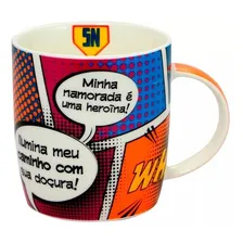 Caneca  Porcelana Presente Super Namorada Heroína Com Caixa Foto mini 4