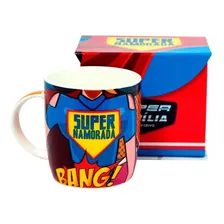 Caneca  Porcelana Presente Super Namorada Heroína Com Caixa Foto  mini 1